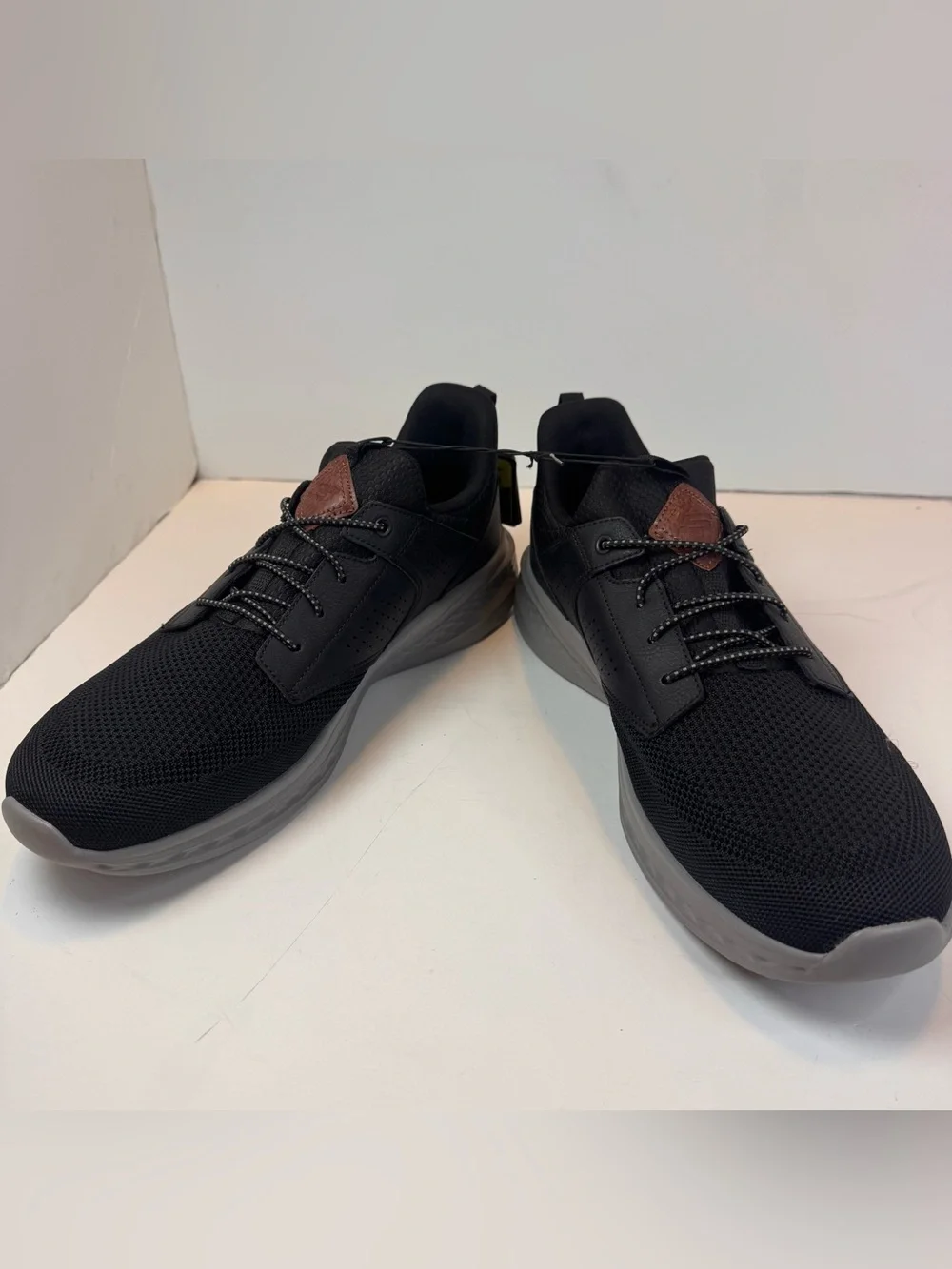 Men's Skechers, Relaxed Fit: Slade - Breyer Sneaker 210892-BKGY Black Gray Knit